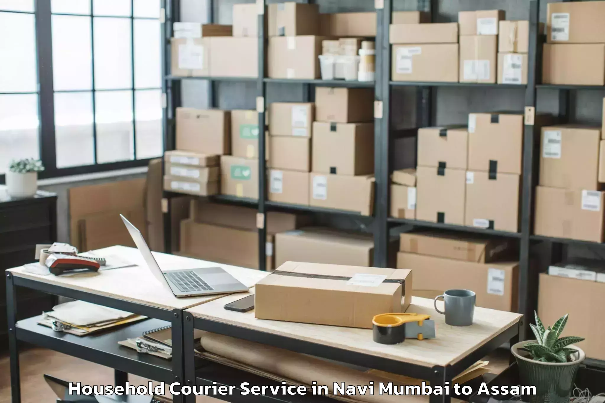 Easy Navi Mumbai to Kokrajhar Household Courier Booking